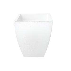 Vaso em betão versátil e durável para decoração interior e exterior, disponível em várias cores.