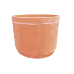 Vaso Cilindro em Imitação de Barro