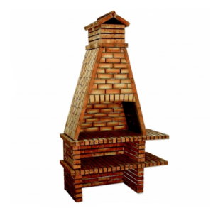 A Churrasqueira Liberty em tijolo é robusta, durável e funcional, ideal para grelhar com lenha ou carvão. Com bancada integrada e prateleira para arrumação, proporciona conforto e organização, sendo perfeita para qualquer espaço exterior.