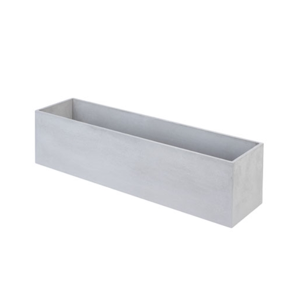 Floreiras Balko 100 e Balko 80 em betão reforçado, resistentes e elegantes, disponíveis em antracite, branco e cinza para jardins e varandas