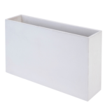 Floreira Skuare 100 em betão reforçado com fibras, combina design moderno e resistência, perfeita para espaços interiores e exteriores.