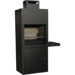 Churrasqueira Moderna CM15 modular em preto mate com design elegante