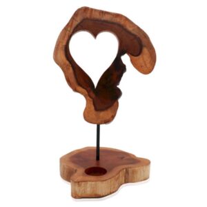 Suporte para Velas - Forma de Coração