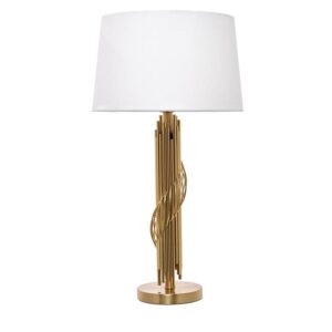 Candeeiro metal com abajur