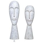 Conjunto 2 Bustos em Poliresina
