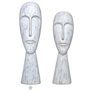 Conjunto 2 Bustos em Poliresina