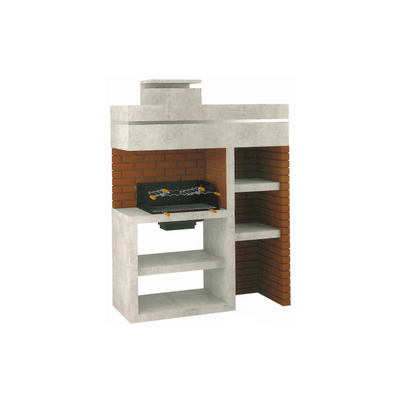 Churrasqueira Moderna CH406: robusta, elegante e com grelhador incluído.