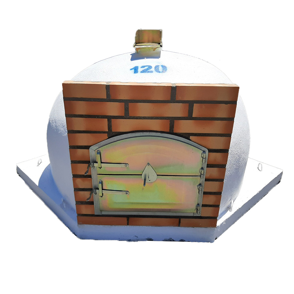 Forno a lenha de canto em tijolo refratário – modelo Braga