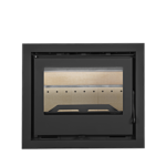 Recuperador de calor a lenha Onix 600 da Solrak, com ventilação forçada, design moderno e eficiente, entrega em 5 dias úteis, ideal para aquecer espaços de pequena a média dimensão.