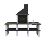 Churrasqueira Partner com 2 bancadas e lava loiças