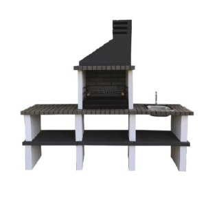 Churrasqueira Partner com 2 bancadas e lava loiças