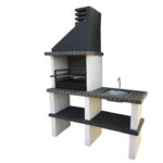 Churrasqueira Partner com bancada e lava loiças