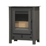 Salamandra a Lenha Viso Eco 6,6 kW em aço com vidro resistente e design compacto