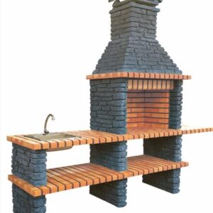 Churrasqueira Rock Black com lava louça