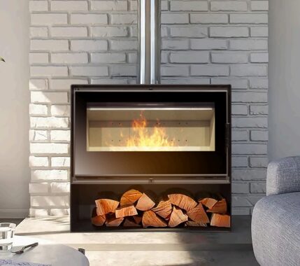 Aqueça sua casa com estilo: Salamandra a Lenha Ventilada FREE 1000