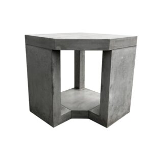 Suporte para forno de canto CAPRICE - Suporte p/ forno canto pintado betão natural e ferrugem