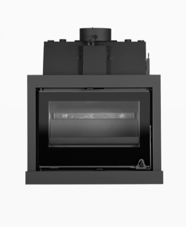 Recuperador de Calor Jade 710 Plus com vidro serigrafado e design moderno para aquecimento central